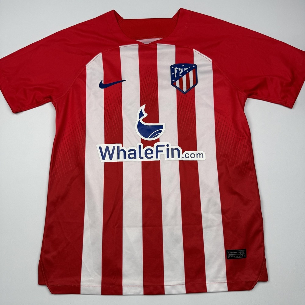 Atletico Madrid Jersey Mens Small Red La Liga Soccer Nike Dri-FIT Griezmann 7